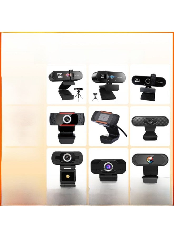 HD 1080P Video Camera USB Camera Live Camera 4K Computer Camera Webcam Spot-Color:W66/4K - Image 2