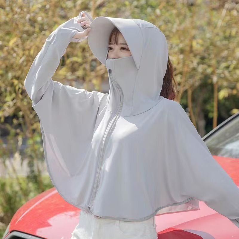 Summer 2023 Breathable Sunscreen Coat for Women Pink  - Image 3
