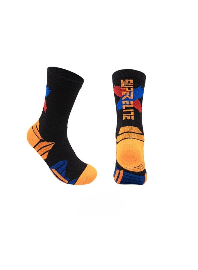 KUYING Fashion Anti Slip Breathable Sports Socks Five Piece Set 