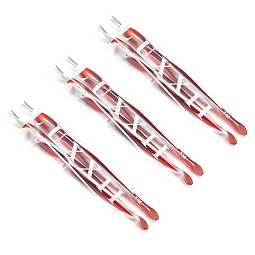 LUXXII (6 Pack) Practical Nail Art Tools Pedicure Cuticle Trimmer Remover Pusher Dead Skin Callus Removal Fork Brown (B) - Image 1