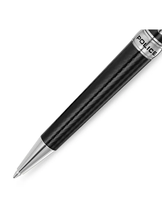 Police  Avalon Black with Silver Trims Pen for Men  | Best Price UAE