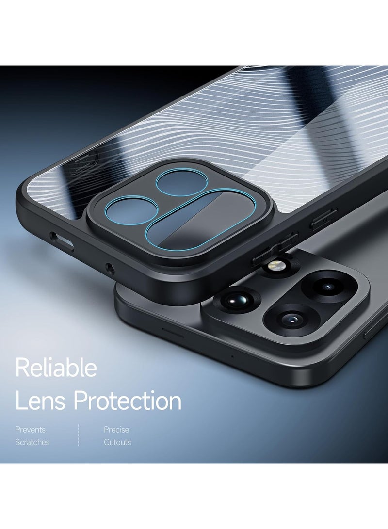 general Case Compatible OnePlus 15 5G, Smooth Line Matte Frosted Transparent Back Cover Fingerprint Resistant Anti Drop PC+TPU Shockproof Protective Case - Image 4