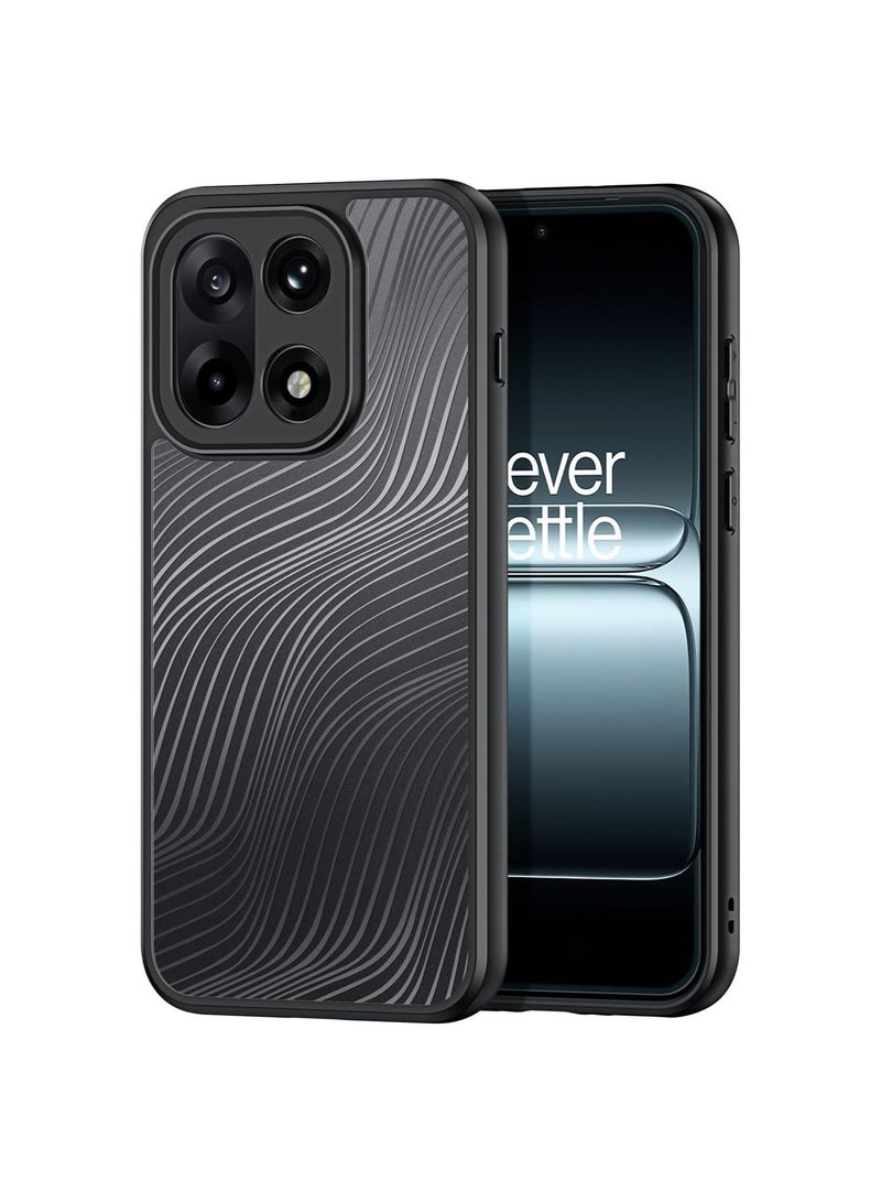 general Case Compatible OnePlus 15 5G, Smooth Line Matte Frosted Transparent Back Cover Fingerprint Resistant Anti Drop PC+TPU Shockproof Protective Case - Image 1