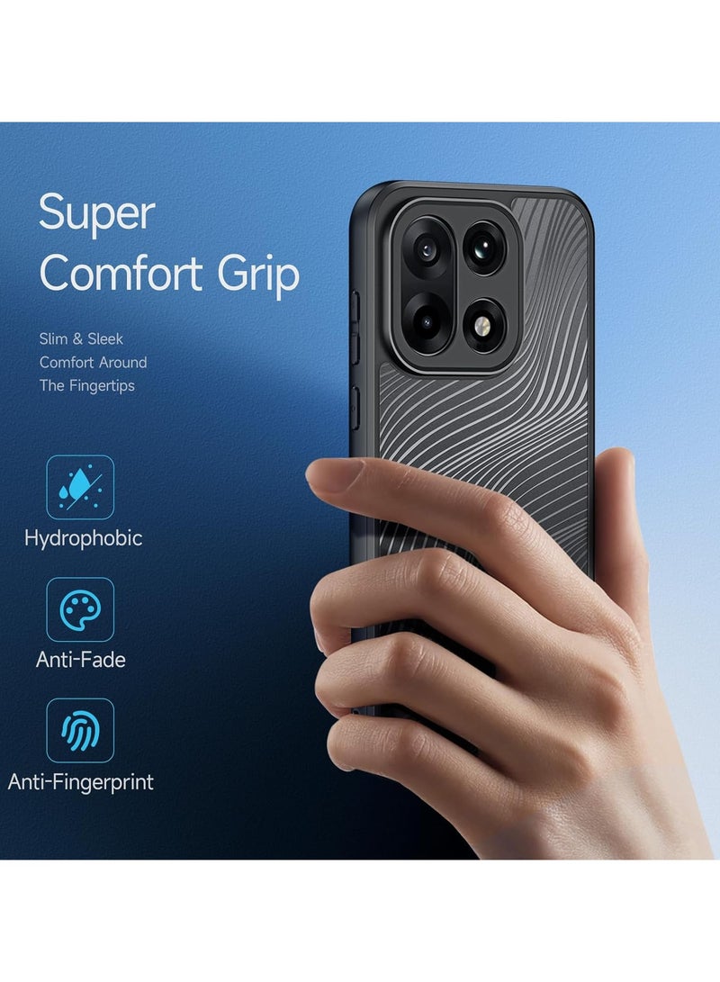 general Case Compatible OnePlus 15 5G, Smooth Line Matte Frosted Transparent Back Cover Fingerprint Resistant Anti Drop PC+TPU Shockproof Protective Case - Image 2