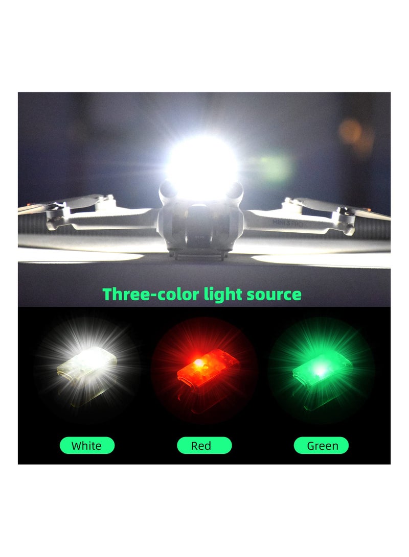 ضوء ستروب مضاد للتصادم للطائرات بدون طيار الصغيرة، ضوء LED فائق السطوع للطائرات بدون طيار، ضوء LED صغير مضاد للتصادم للطائرات بدون طيار، ضوء ستروب للطيران الليلي لطائرات DJI Mini 3 Pro وMavic 3 Air - Image 2