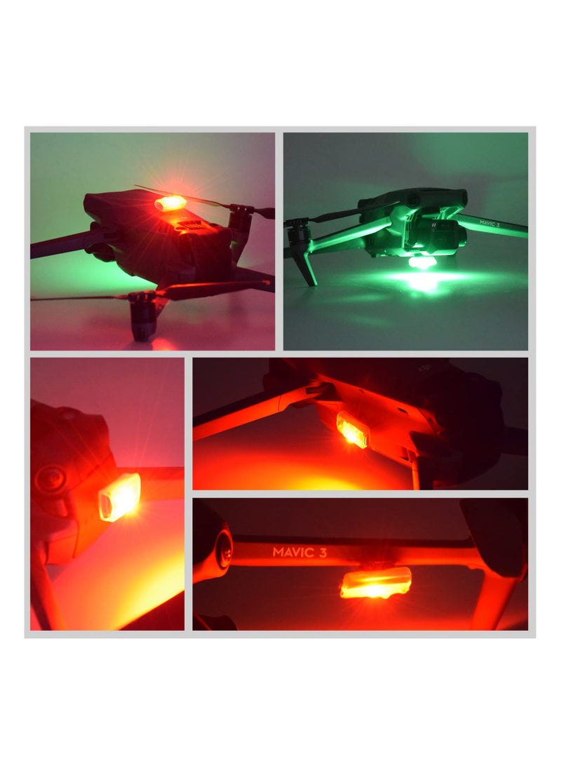 ضوء ستروب مضاد للتصادم للطائرات بدون طيار الصغيرة، ضوء LED فائق السطوع للطائرات بدون طيار، ضوء LED صغير مضاد للتصادم للطائرات بدون طيار، ضوء ستروب للطيران الليلي لطائرات DJI Mini 3 Pro وMavic 3 Air - Image 3