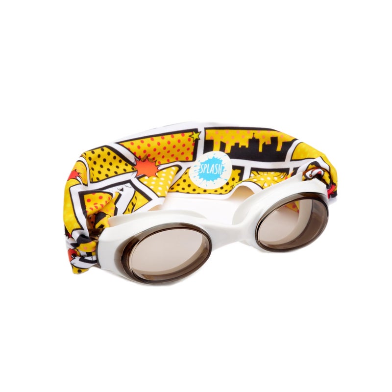 Splash Place KIDS SWIM GOGGLES with Fabric Strap COMICS TangleFree Swimming Goggles for Kids Comfy Fabric Strap Goggles - Image 2