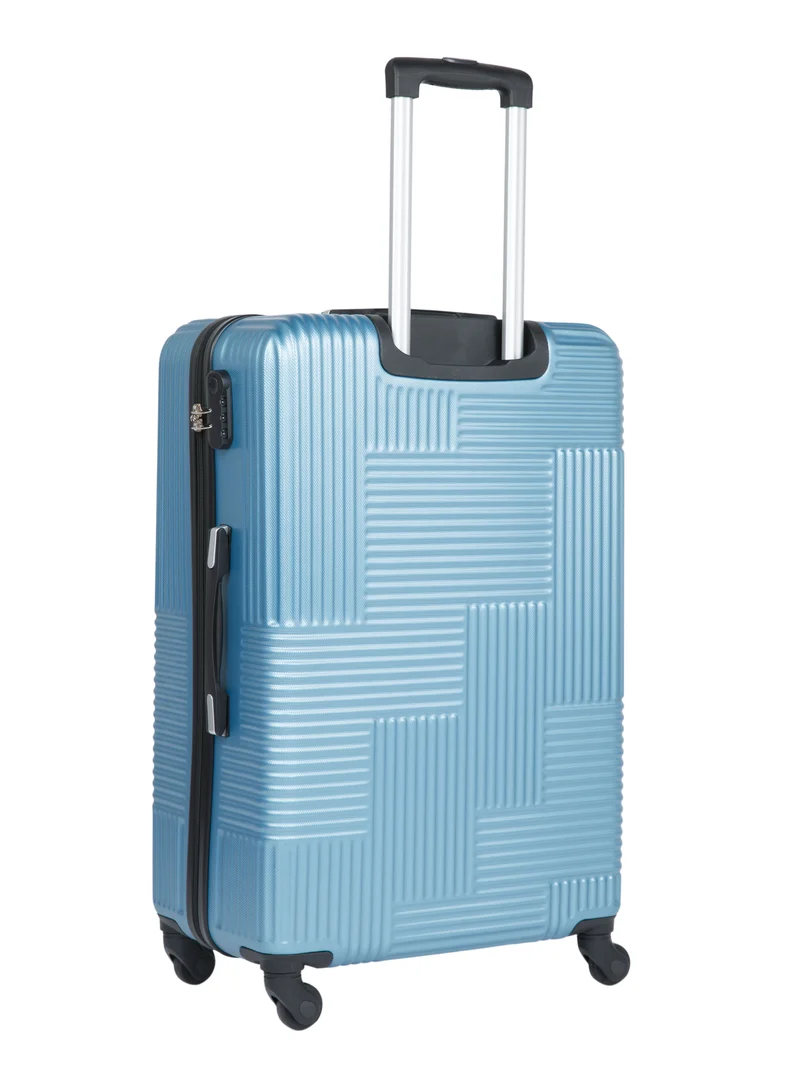SENATOR Hard Case Travel Bag Luggage Trolley for Unisex ABS Lightweight Suitcase with 4 Spinner Wheels KH110 Light Blue