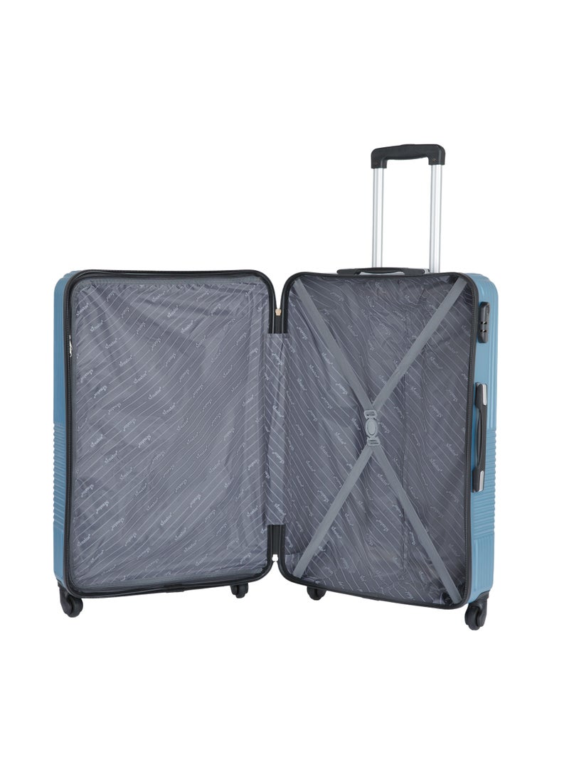 SENATOR - Hard Case Travel Bag Luggage Trolley for Unisex ABS Lightweight Suitcase with 4 Spinner Wheels KH110 Light Blue - Image 1