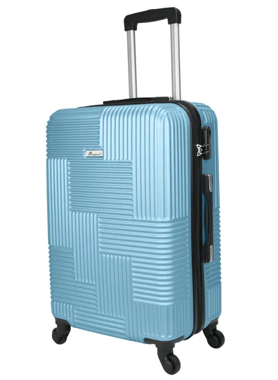SENATOR Hard Case Travel Bag Luggage Trolley for Unisex ABS Lightweight Suitcase with 4 Spinner Wheels KH110 Light Blue