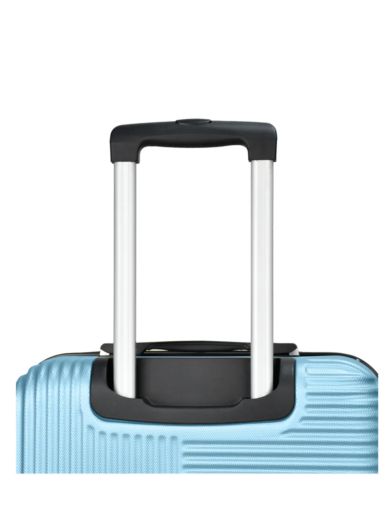 SENATOR Hard Case Travel Bag Luggage Trolley for Unisex ABS Lightweight Suitcase with 4 Spinner Wheels KH110 Light Blue