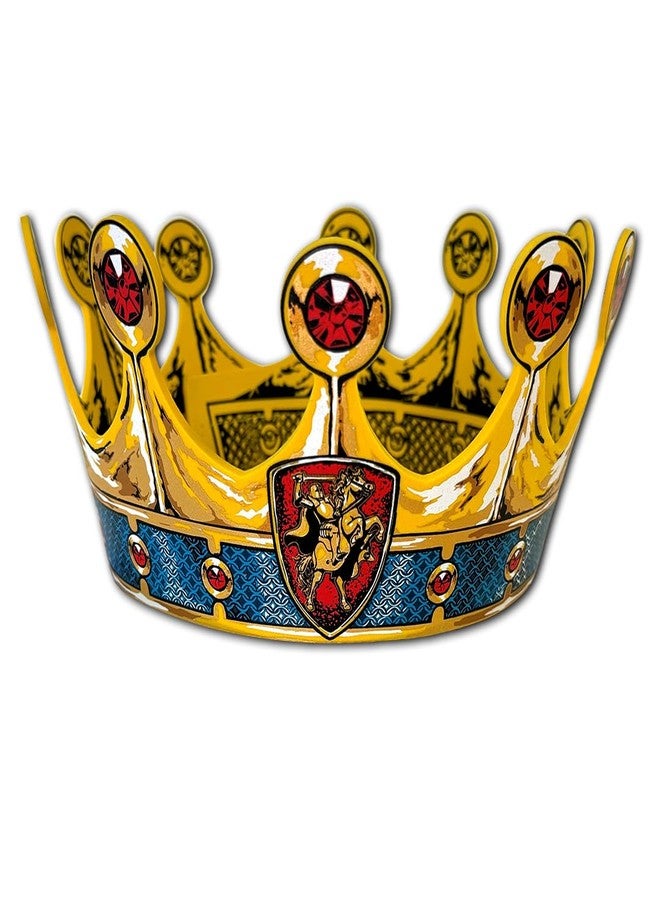 Liontouch - Knight Foam Crown for Boys - 3-6 Years | Role-Play Toy for Kids & Toddlers with Medieval Horse Rider Decoration | Size-Adjustable Accessory for Regal Dress-up and Royal Costumes - Image 1