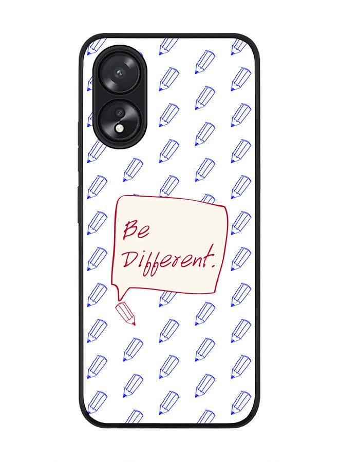 Stylizedd Rugged Black Edge case for Oppo A18 / Oppo A38, Slim fit Soft Case Flexible Rubber Edges Anti Drop TPU Gel Thin Cover - Be Different - Image 1