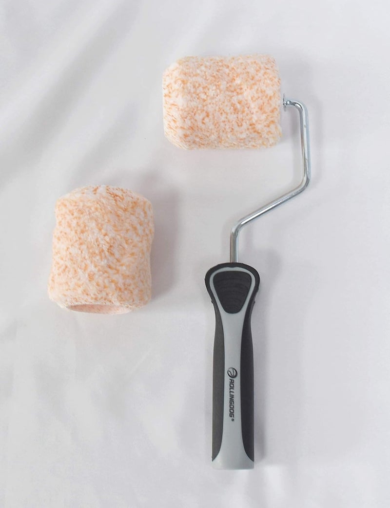 Rolling Dog 3 Inch Paint Roller - Small Paint Roller Microfiber Roller Covers, 3/8 inch Nap for Wall Ceiling Trim Edge Painting - Image 5