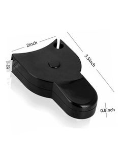 Generic Tape Measure With ABS Handle Measurements For Fitness Automatic Girth Dual Units Centimeter And Inch Black  - Image 4