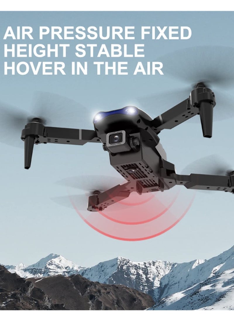 BORTONY - E99 Foldable Drone with 8K Dual Camera WiFi FPV Altitude Hold Gesture Photo One-Key Return 360° Flip App Control – Beginner Friendly Quadcopter for Kids & Adults - Image 1