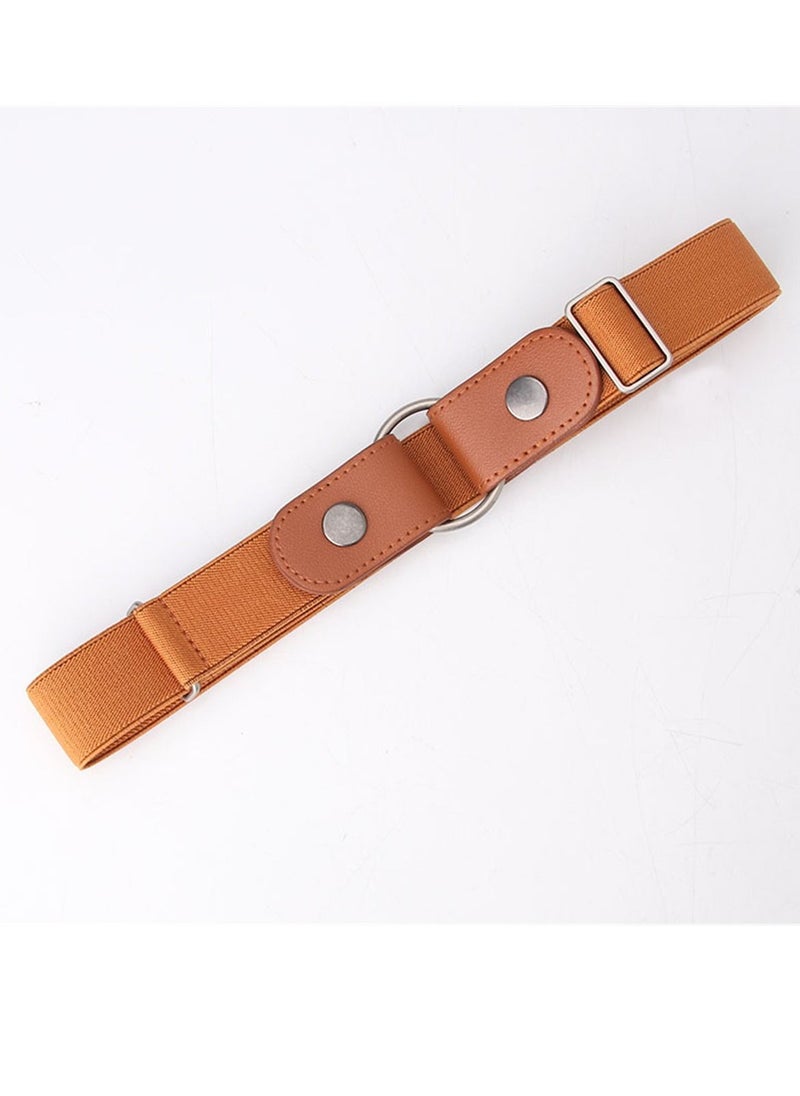 Loquat - Women's Summer Fecorative Jeans Fashion Trend Elastic Hidden Belt  90cm Orange - Image 1