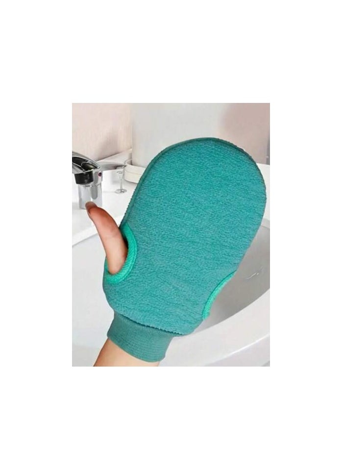 Shein 1pc Exfoliating Bath Body Scrub Cleaning Mitt, Dead Skin Removal Glove, Dual-Sided Body Cleaning Tool For SPA Foam Massage, Exfoliating Towel, Reversible Bath Mitt For Peeling, Suitable For Hydrotherapy, Massage And Body Scrubbing, Body Scrub Bath Accessories, Dead Skin Remover And Face Massager, Comes With Multi-Color Deep Cleansing Bath Towel  - Image 2