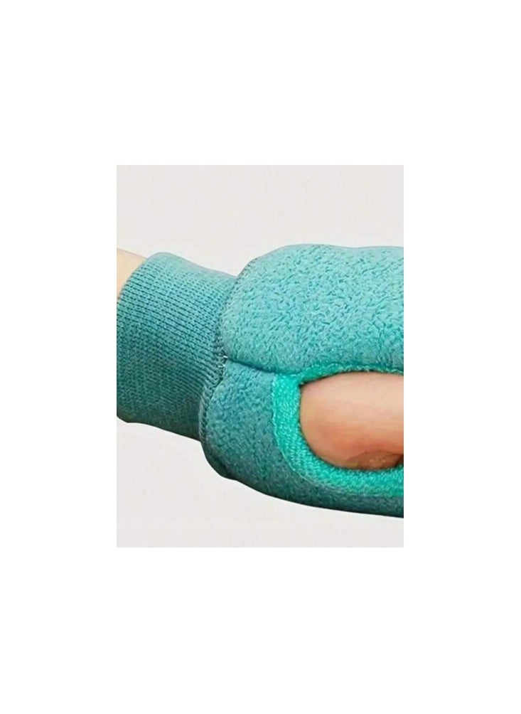 Shein 1pc Exfoliating Bath Body Scrub Cleaning Mitt, Dead Skin Removal Glove, Dual-Sided Body Cleaning Tool For SPA Foam Massage, Exfoliating Towel, Reversible Bath Mitt For Peeling, Suitable For Hydrotherapy, Massage And Body Scrubbing, Body Scrub Bath Accessories, Dead Skin Remover And Face Massager, Comes With Multi-Color Deep Cleansing Bath Towel  - Image 5