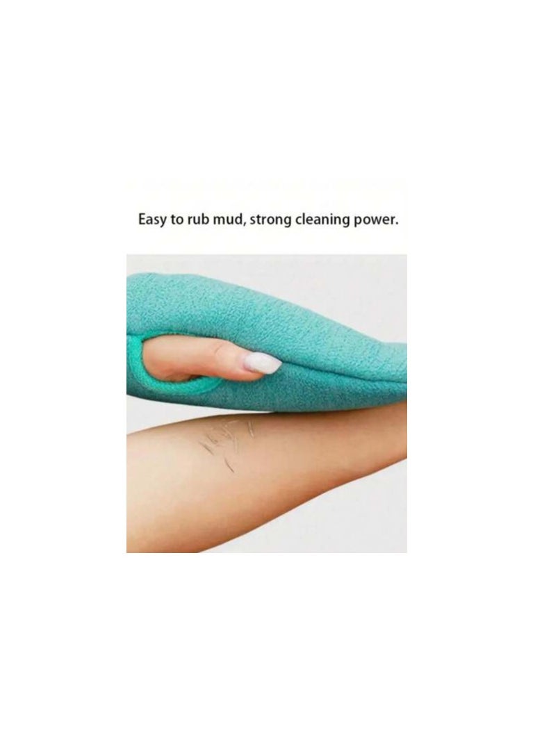 Shein 1pc Exfoliating Bath Body Scrub Cleaning Mitt, Dead Skin Removal Glove, Dual-Sided Body Cleaning Tool For SPA Foam Massage, Exfoliating Towel, Reversible Bath Mitt For Peeling, Suitable For Hydrotherapy, Massage And Body Scrubbing, Body Scrub Bath Accessories, Dead Skin Remover And Face Massager, Comes With Multi-Color Deep Cleansing Bath Towel  - Image 4