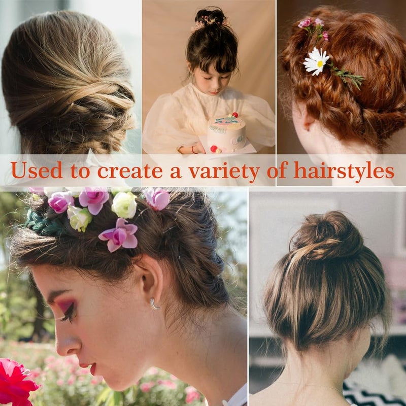 YINGFENG 330 Count U Shaped Hair Pins Blonde, YINGFENG 2.4inch Gold Bun Pins Bun Hair Pins for Women Girls with Storage Box, Hair Accessories for All Hair Types - Image 3