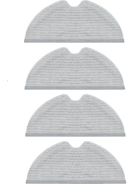Robotreplacement Xiaomi Mop 2 Pro+3D (ATTENTION: CAMERA-PLUS GLOBAL) Compatible Full Surface 4 Pieces Mop Fiber Cloth