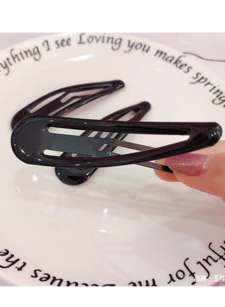 40 Pack Black 2 Inch Barrettes Women Metal Snap Hair Clips Accessories - view 4