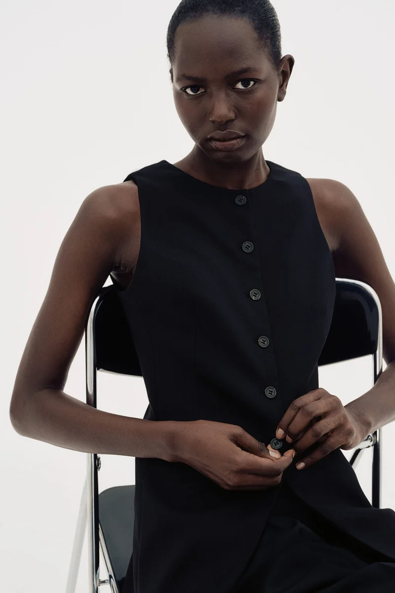 H&M Long suit waistcoat