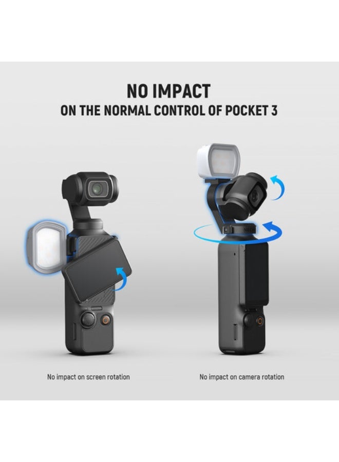 نيوير BASICS M21 Magnetic Auxiliary Light For DJI OSMO Pocket 3 - Image 3