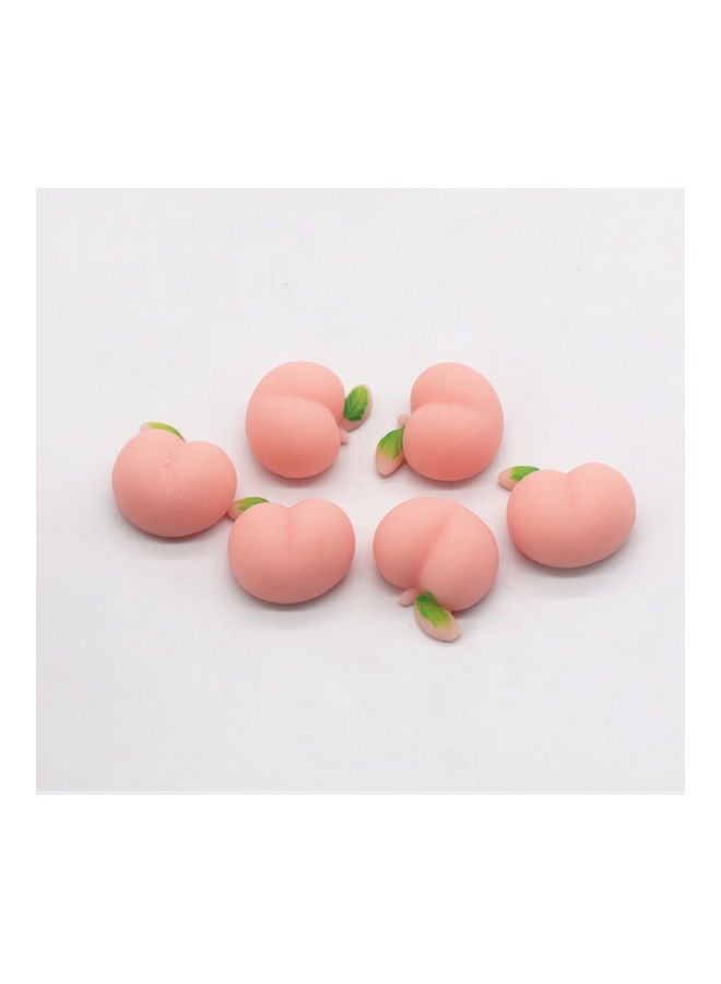 NIBEMINENT 6-Piece Cute Pinch Peach Squishy Toys - Image 1