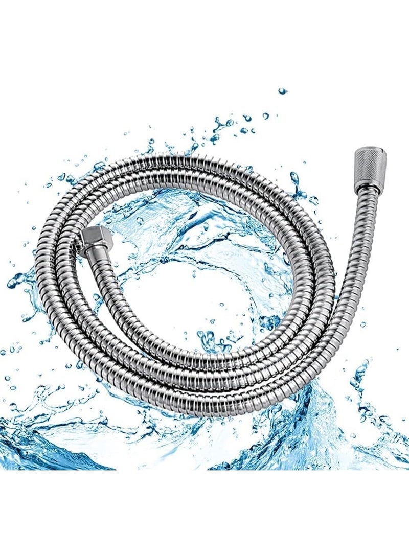Genzy Shower Hose Connection Premium PVC Handheld Shower Head Hose Flex Hoses Extension,Flexible Shower Head Replacement Hose, Anti-Twist, Easy-to-Clean - Image 1