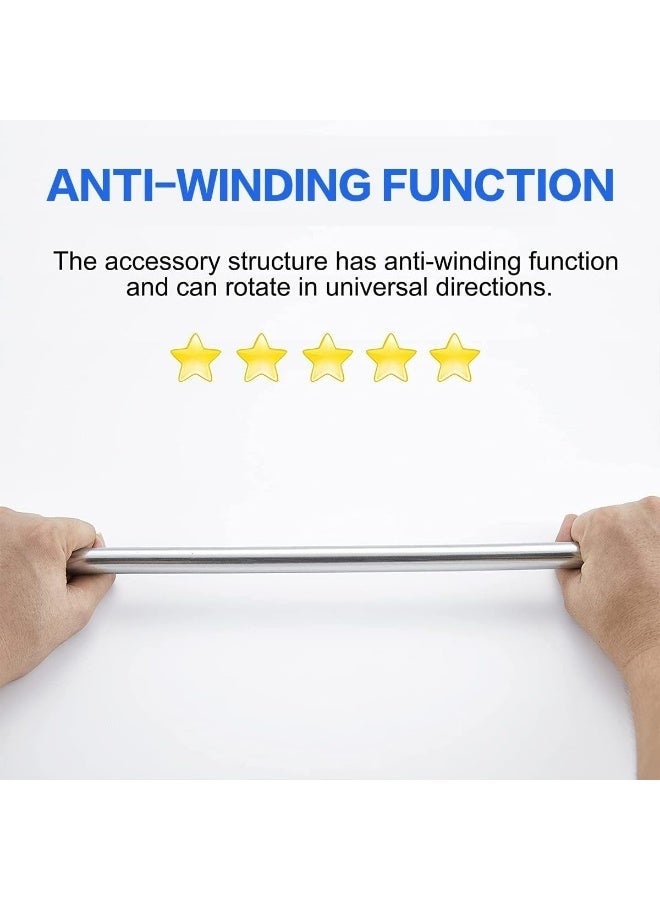 Genzy Shower Hose Connection Premium PVC Handheld Shower Head Hose Flex Hoses Extension,Flexible Shower Head Replacement Hose, Anti-Twist, Easy-to-Clean - Image 5