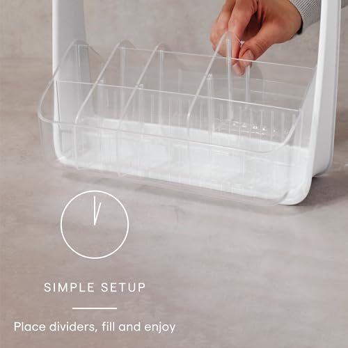 YouCopia SipStation Hydration Caddy Hydration Packet Storage Adjustable Electrolyte Powder Organizer Speckled White - Image 3