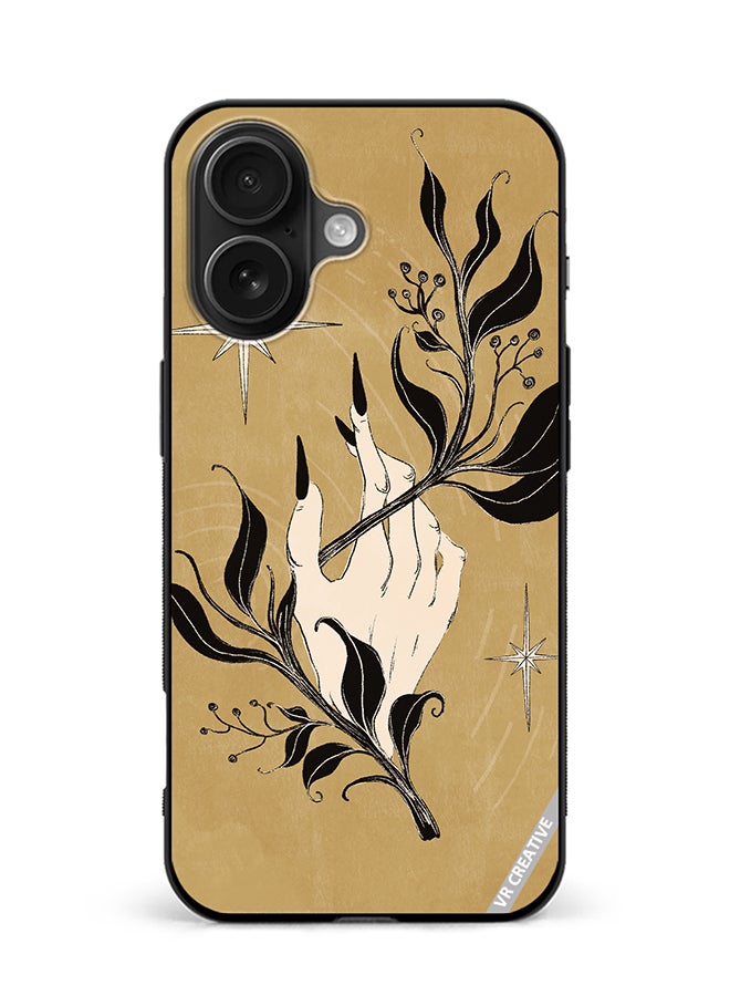 Protective Case Cover For Apple iPhone 16 Plus Witch Hand Design Multicolour