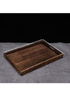 Solid Wood Chinese Tea Tray for Living Room Single large corner