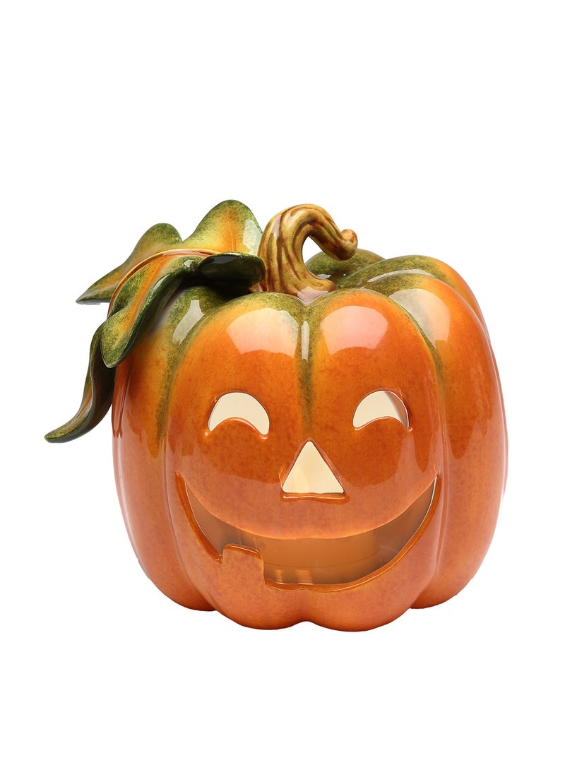 Cosmos 10362 Fine Porcelain Pumpkin Tea Light Holder 438Inch Orange - Image 2