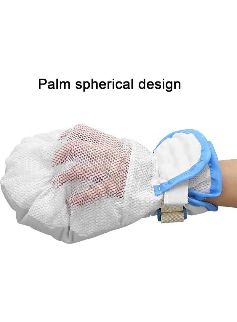 Medical Double Security Mitts Breathable Hand Restraints Safety Mitts Glove for Elderly & Medical Procedures with Extra Padding for Comfort & Protection One Size Fits All Hand - Image 3