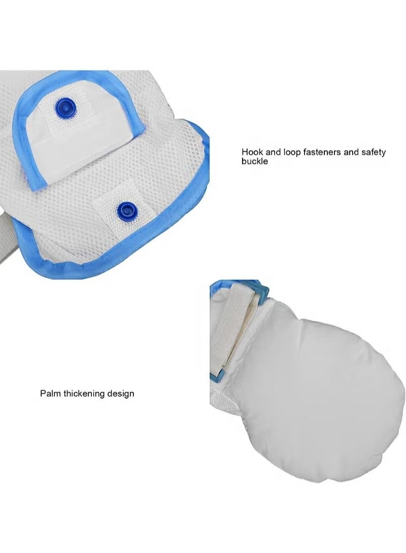 Medical Double Security Mitts Breathable Hand Restraints Safety Mitts Glove for Elderly & Medical Procedures with Extra Padding for Comfort & Protection One Size Fits All Hand - Image 4