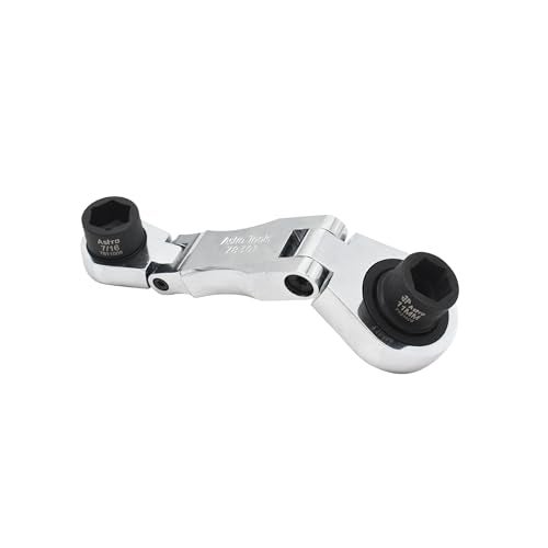 Astro Tool 78301 Stubby Ratcheting Flex Head Double Box End Wrench for Nano Sockets - Image 3