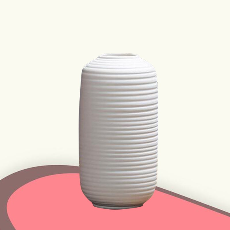Ceramic Vase Office Home Accessories Decoration Cabinet Desktop Ceramic Ornaments(White) - Image 3