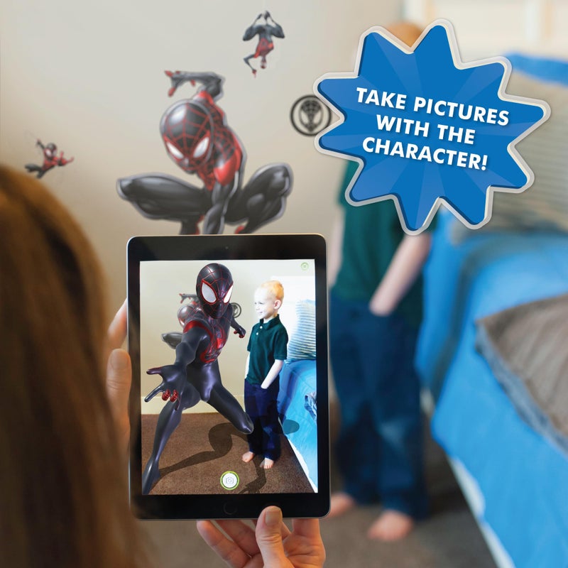 Wall Palz Marvel Miles Morales Wall Decal - 20"" Augmented Reality Spider-Man Bedroom Decor Peel and Stick Vinyl Wall Stickers - Image 5