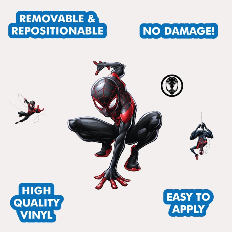 Wall Palz Marvel Miles Morales Wall Decal - 20"" Augmented Reality Spider-Man Bedroom Decor Peel and Stick Vinyl Wall Stickers - Image 2