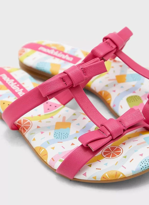 موليكينها MOLEKINHA Sandals with Back strap For Junior Girls, Pink