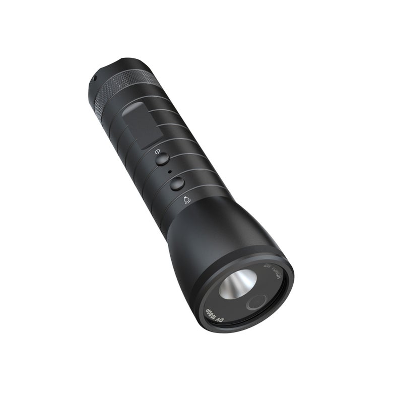 1080P Sports Camera: Black IPX6 Waterproof 120° Wide Angle Lens - Built-in 5-Mode Flashlight 2200mAh Battery for Bicycle Riding Motorcycle Skiing Outdoor Adventures - Image 1