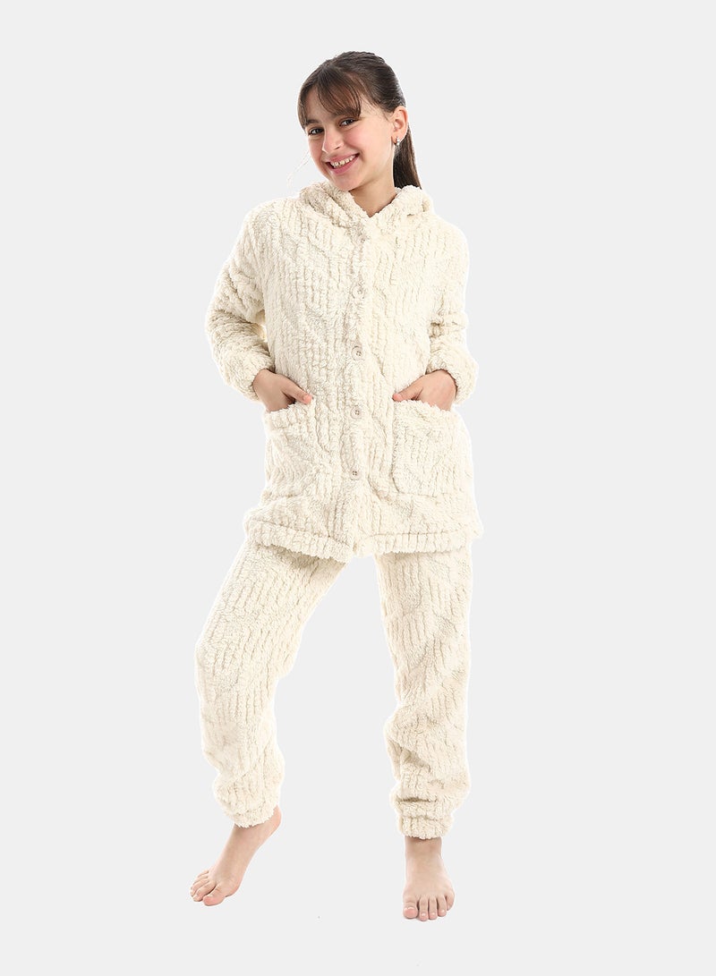 Andora Hooded Neck With Long Sleeve Pajama - Image 1