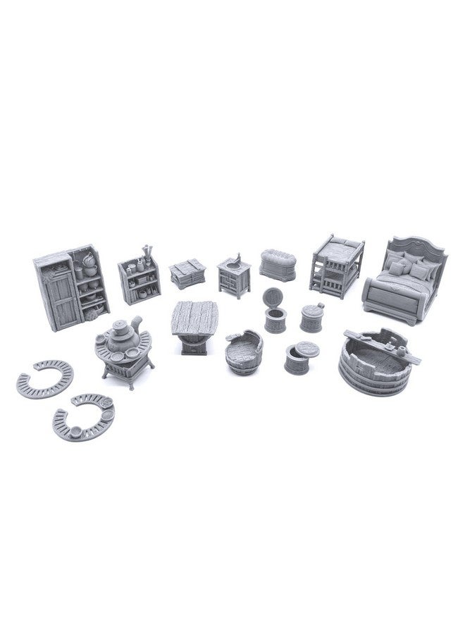 EnderToys City Furnishings by Printable Scenery, 3D Printed Tabletop RPG Scenery and Wargame Terrain 28mm Miniatures - Image 1