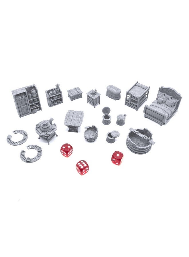 EnderToys City Furnishings by Printable Scenery, 3D Printed Tabletop RPG Scenery and Wargame Terrain 28mm Miniatures - Image 2