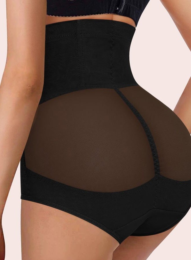 Nebility Womens' Tummy Control High Waist Trainer Body Shaper (US, Alpha, Small, Regular, Regular, Black) - Image 3