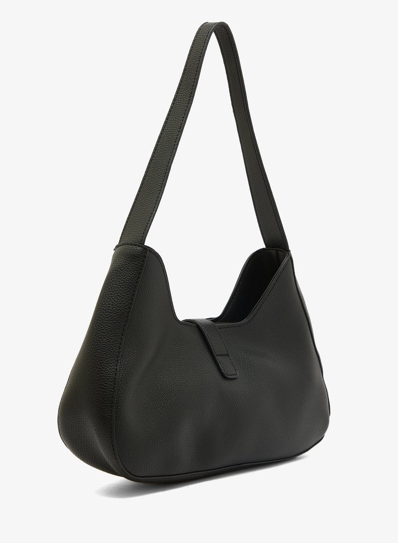 GLAMOROUS Ruched Molten Buckle Shoulder Bag - Image 2