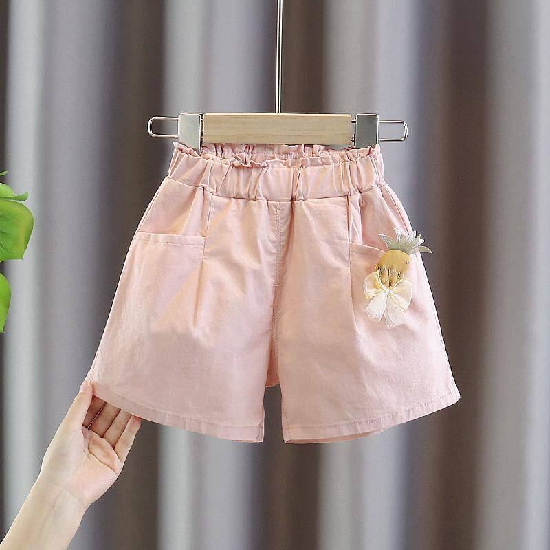 Girls Cotton Shorts, Solid Color, Summer - Image 2